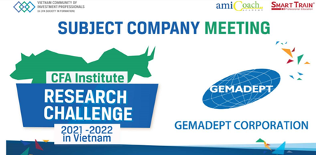 Gemadept – Công ty Chủ đề cho CFA Institute Research Challenge 2021